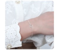 Geometric Silver Bracelet BRS-211